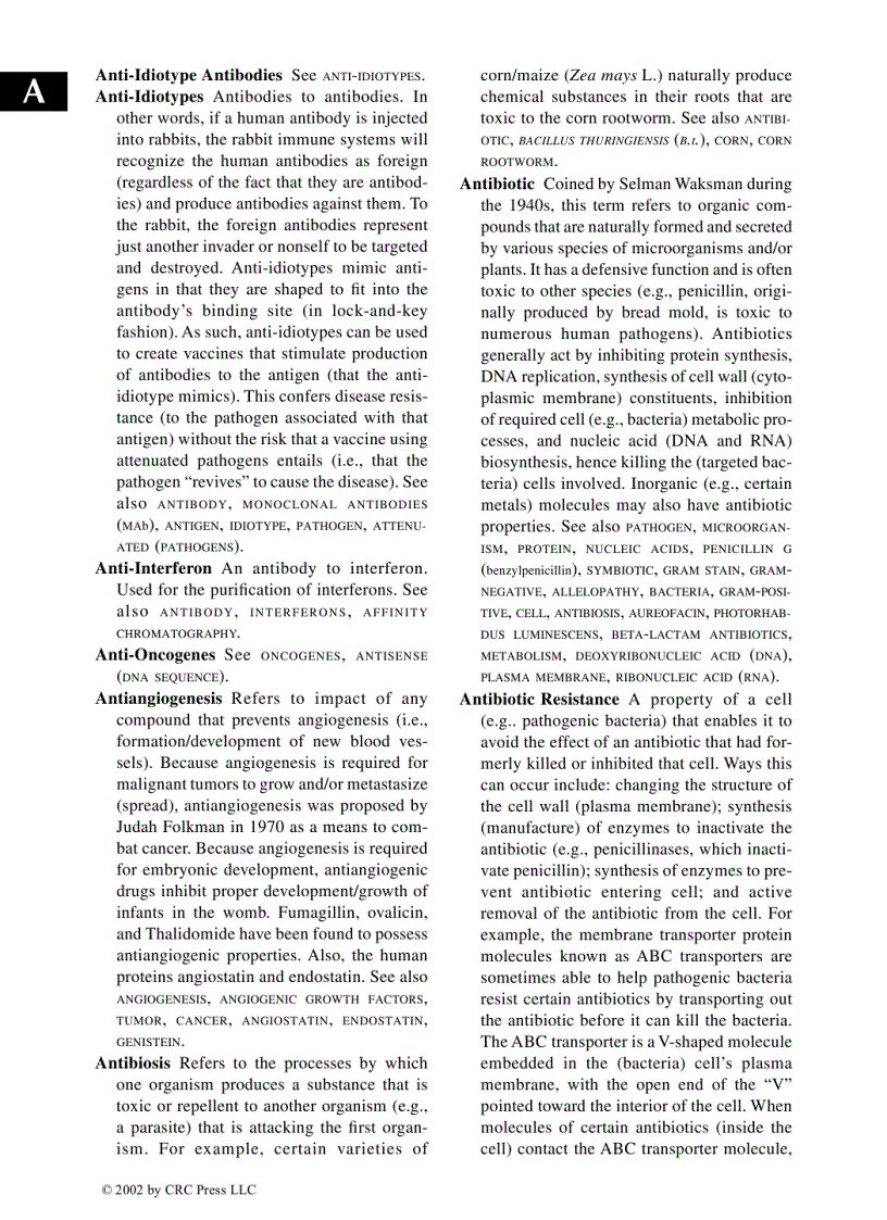 image for page Glossary of Biotechnology Terms Third Edition
