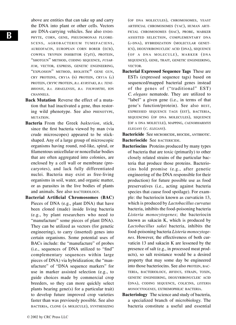 image for page Glossary of Biotechnology Terms Third Edition