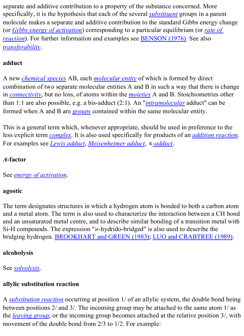 image for page GLOSSARY OF TERMS USED IN PHYSICAL ORGANIC CHEMISTRY