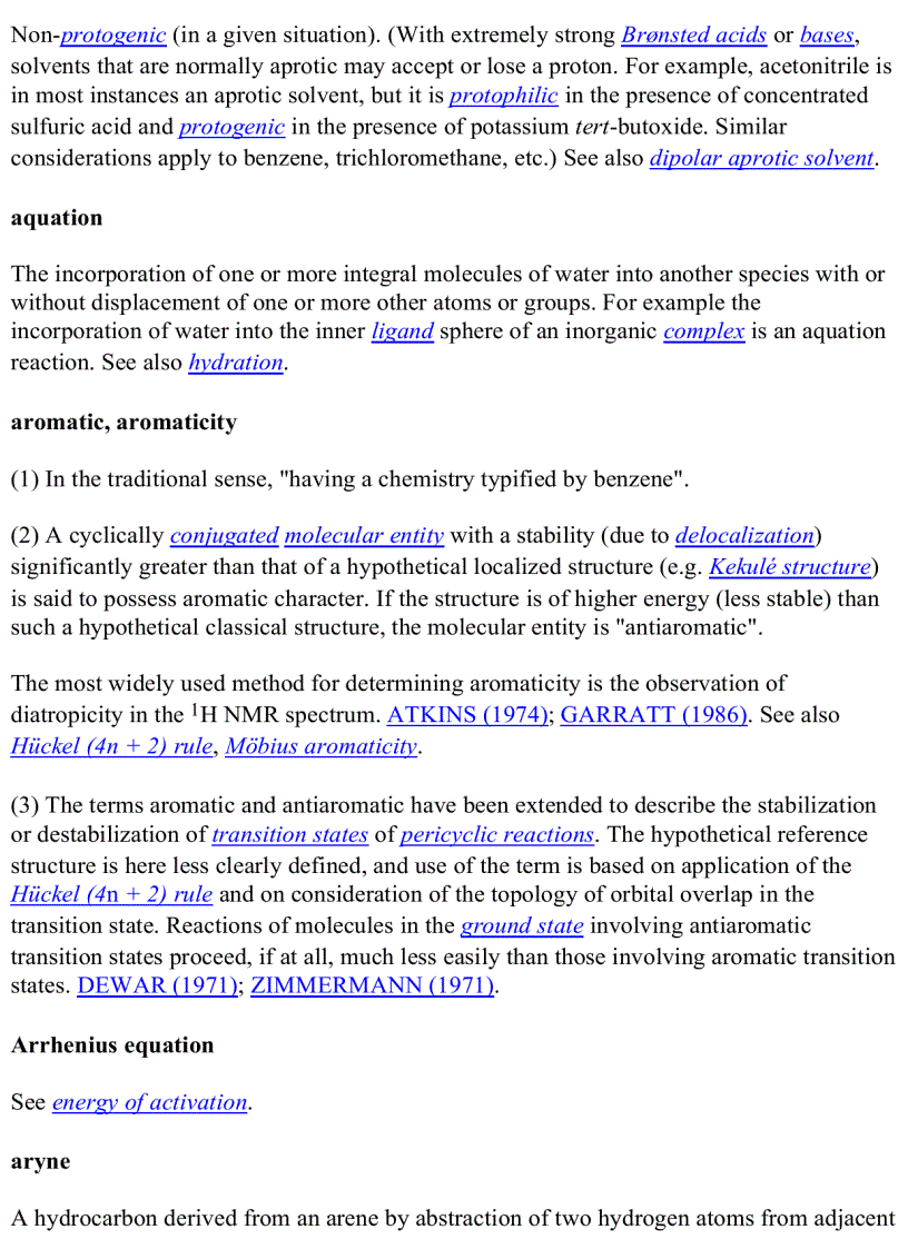 image for page GLOSSARY OF TERMS USED IN PHYSICAL ORGANIC CHEMISTRY