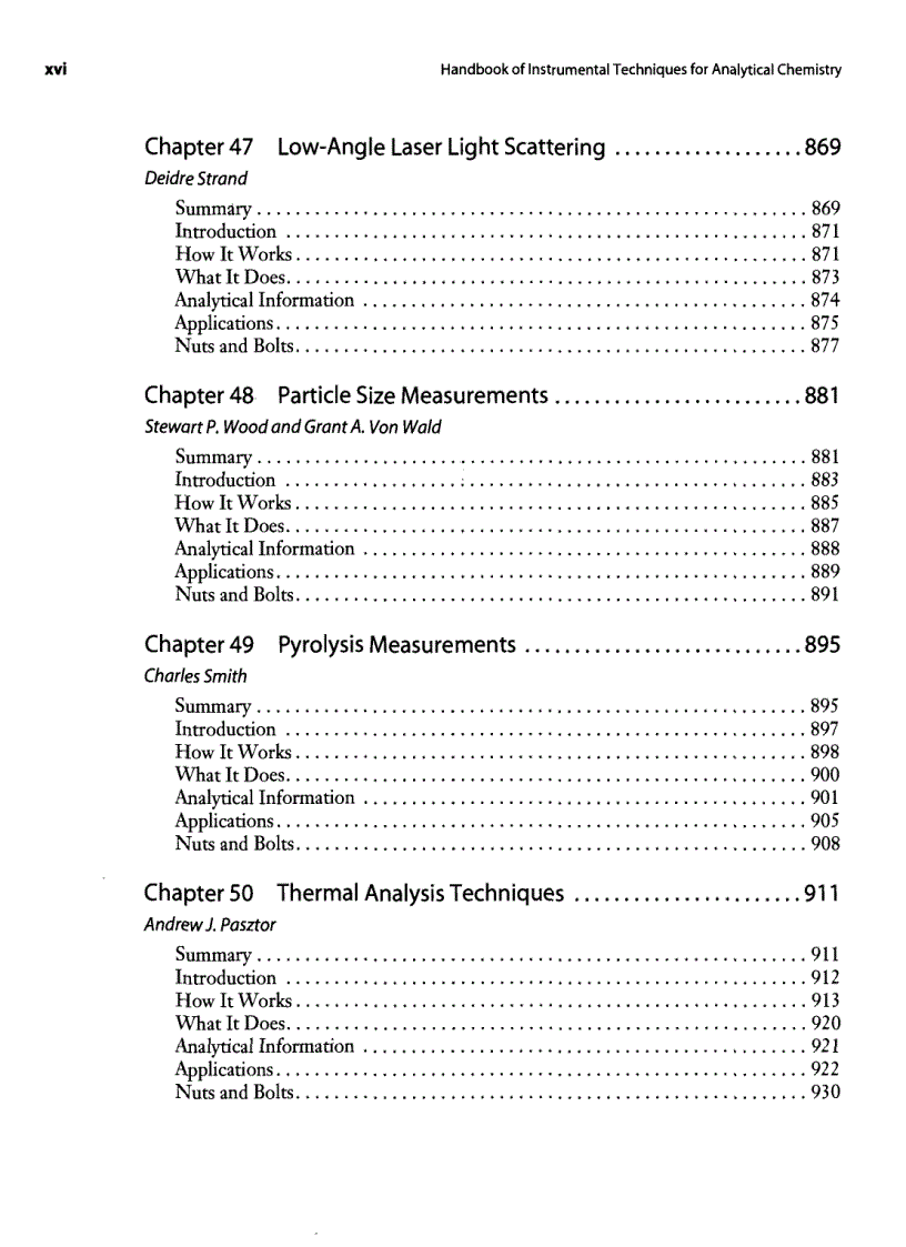 image for page Handbook Of Instrumental Techniques For Analytical Chemistry