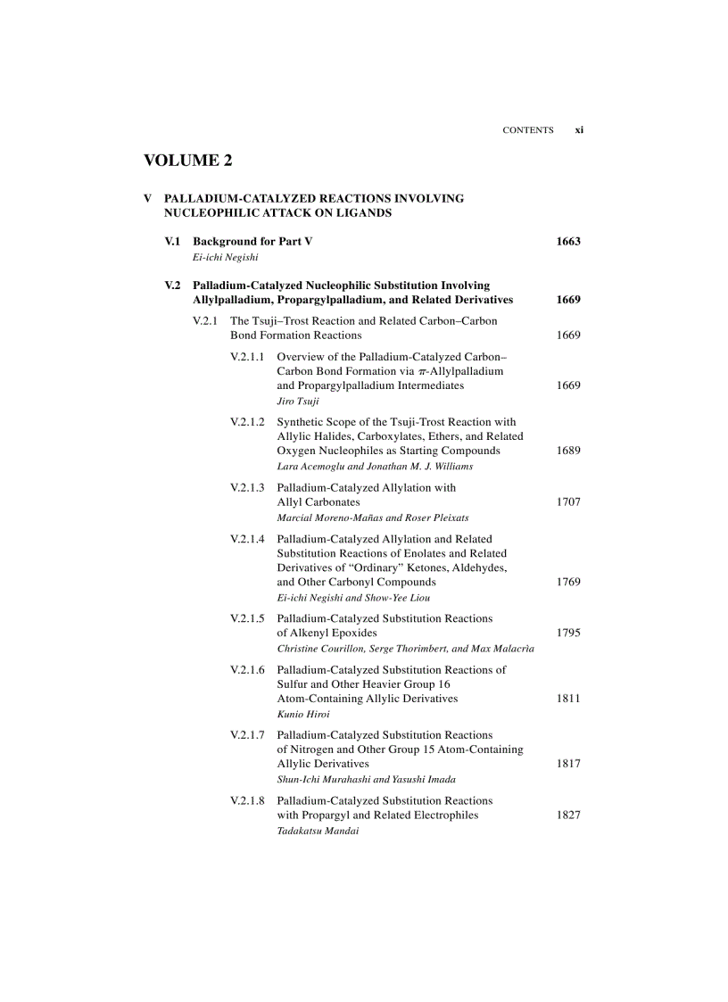 image for page HANDBOOK OF ORGANOPALLADIUM CHEMISTRY FOR ORGANIC SYNTHESIS Volume 2