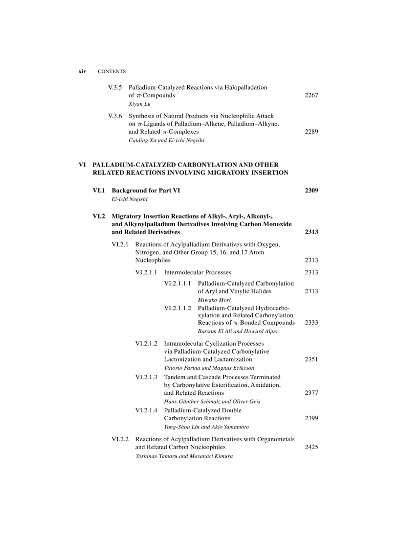 image for page HANDBOOK OF ORGANOPALLADIUM CHEMISTRY FOR ORGANIC SYNTHESIS Volume 2