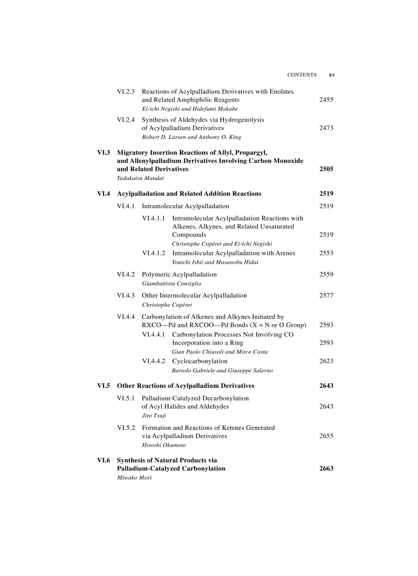 image for page HANDBOOK OF ORGANOPALLADIUM CHEMISTRY FOR ORGANIC SYNTHESIS Volume 2