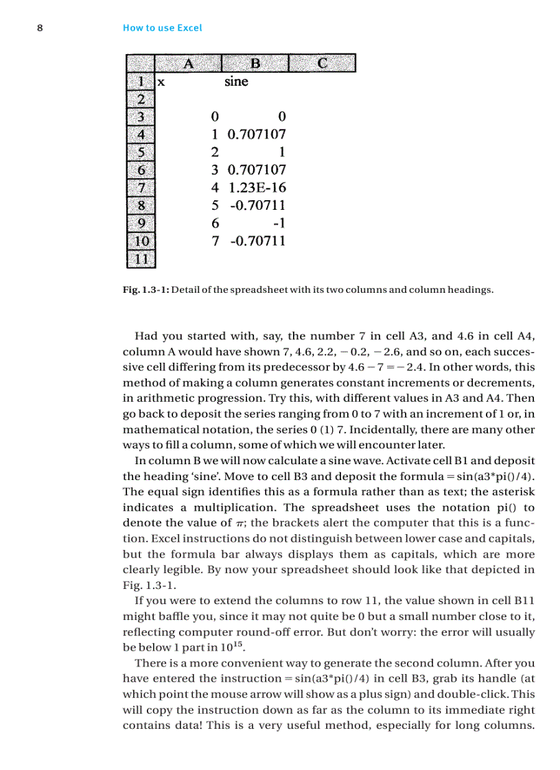 image for page how to use excel in analytical chemistry and in general scientific data analysis