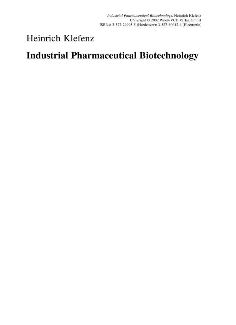 image for page Industrial Pharmaceutical Biotechnology