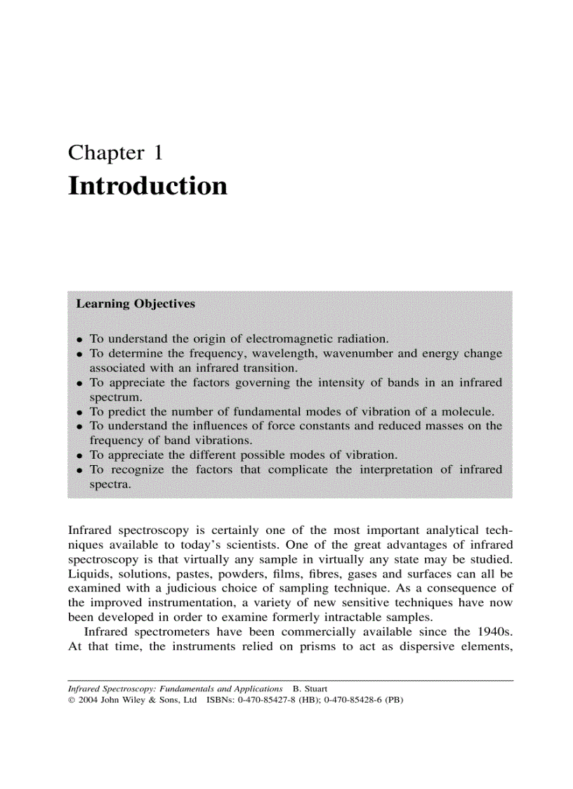 image for page Infrared Spectroscopy Fundamentals and Applications