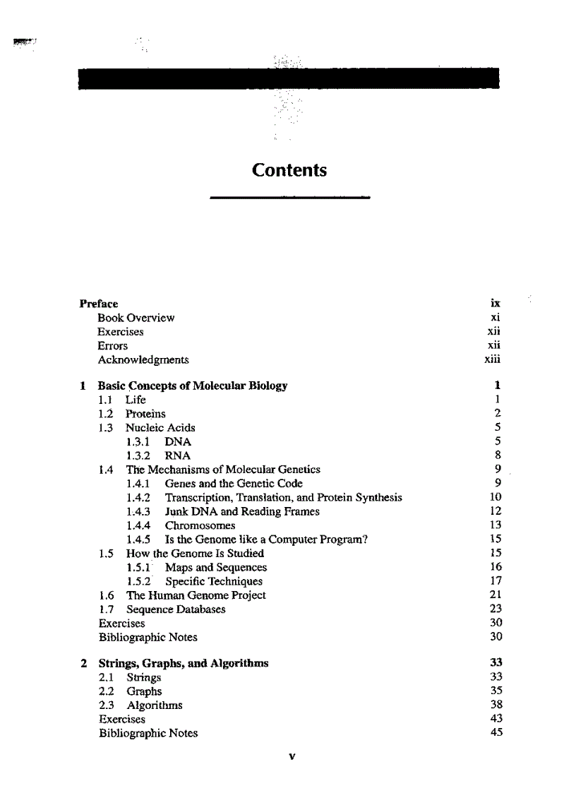 image for page Introduction to Computational molecular biology