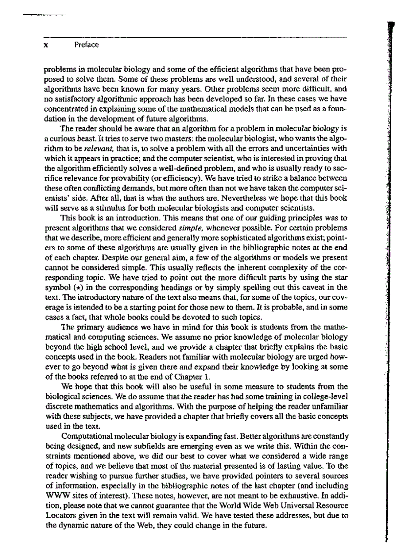 image for page Introduction to Computational molecular biology