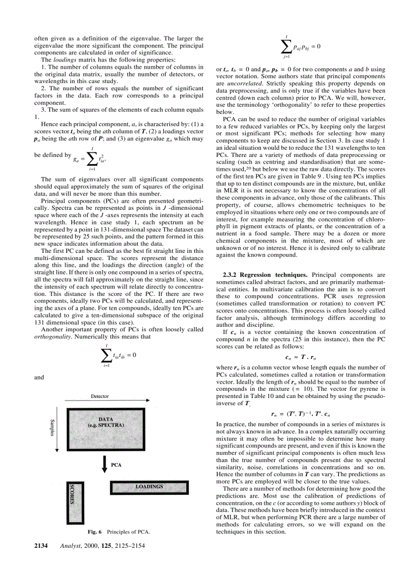 image for page Introduction to multivariate calibration in analytical chemistry