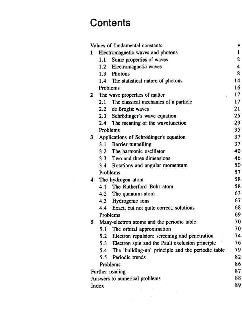 image for page Introduction to Quantum Theory and Atomic Structure