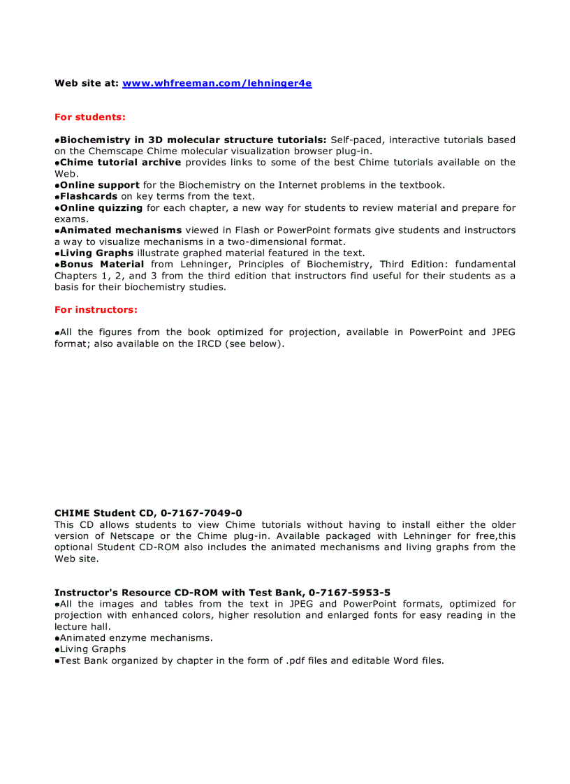 image for page Lehninger Principles of Biochemistry Fourth Edition