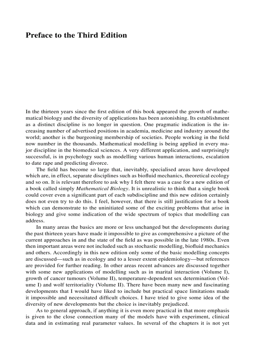 image for page Mathematical Biology I An Introduction Third Edition