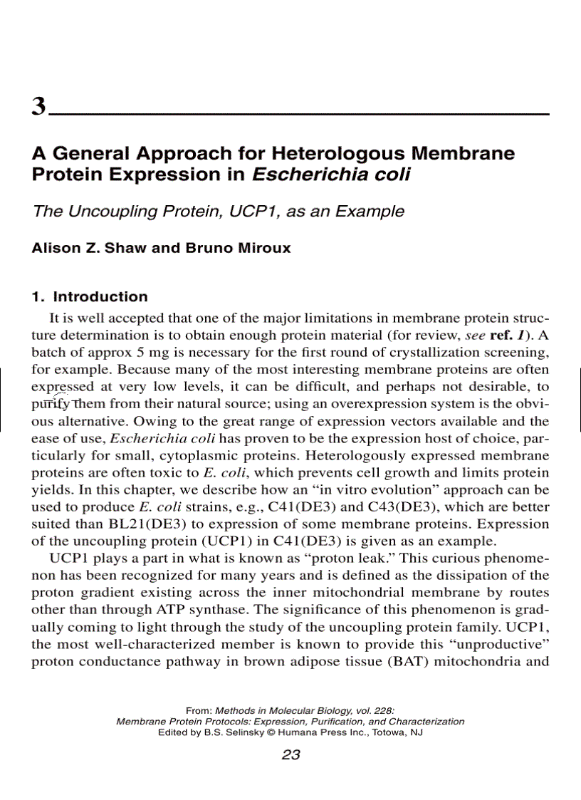 image for page Membrane Protein Protocols