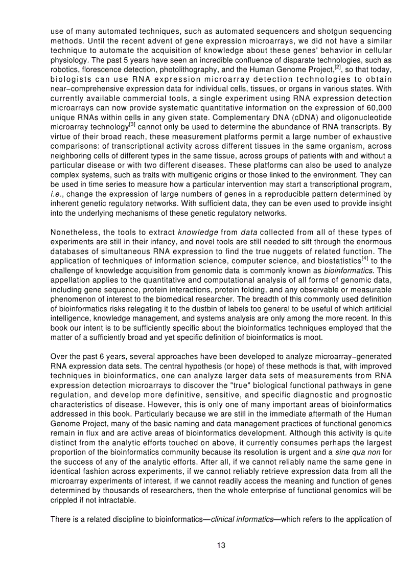 image for page Microarrays for an Integrative Genomics Computational Molecular Biology