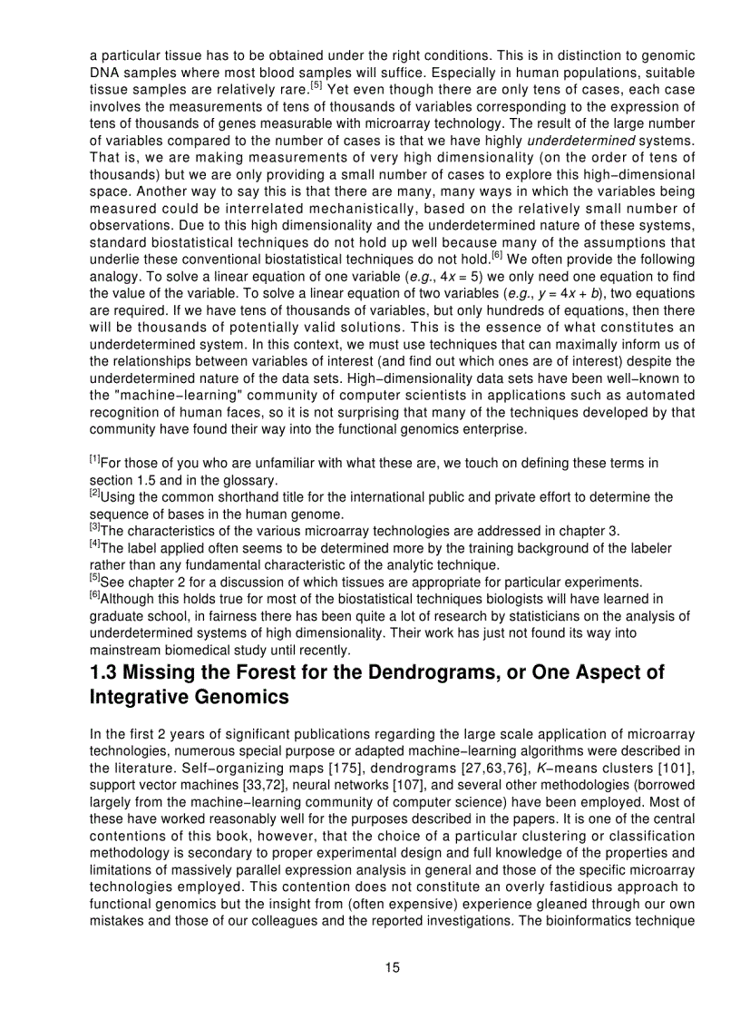 image for page Microarrays for an Integrative Genomics Computational Molecular Biology