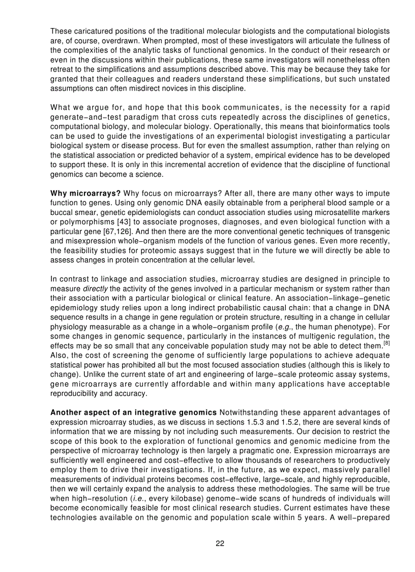 image for page Microarrays for an Integrative Genomics Computational Molecular Biology