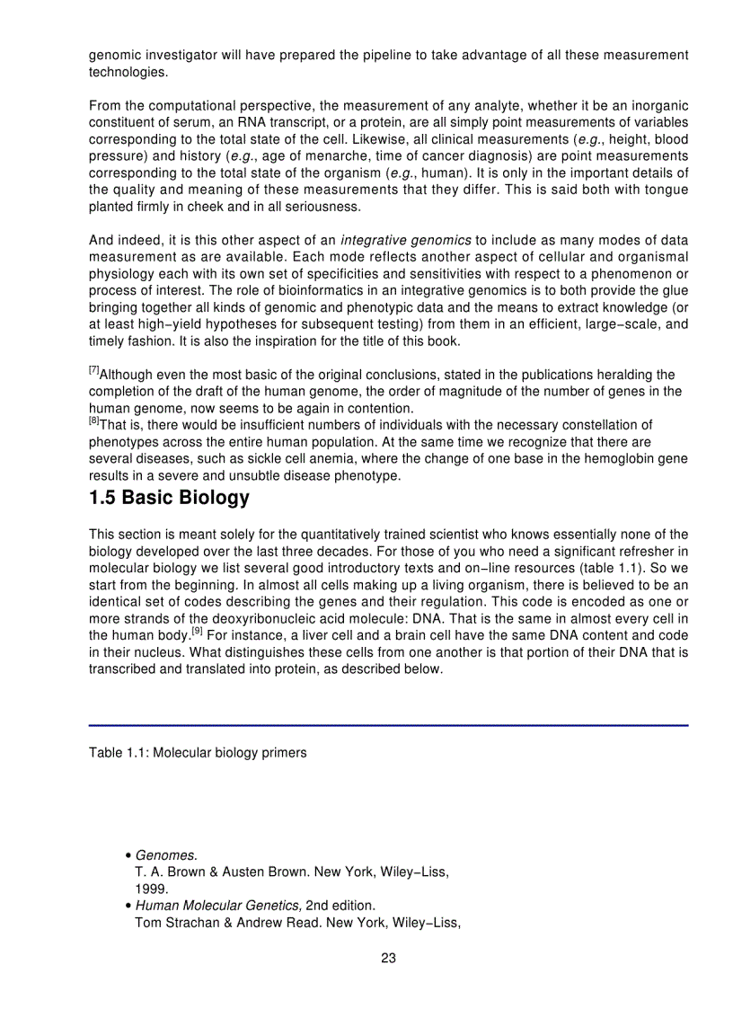 image for page Microarrays for an Integrative Genomics Computational Molecular Biology