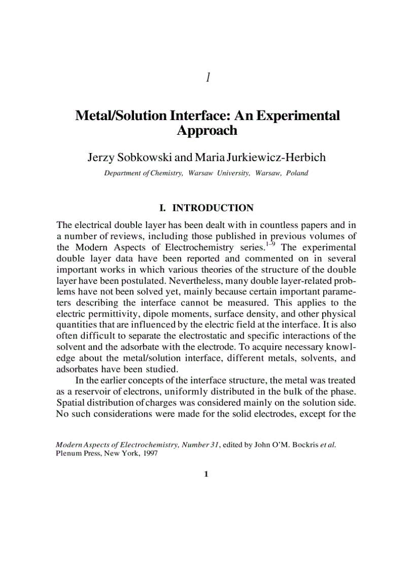 image for page MODERN ASPECTS OF ELECTROCHEMISTRY No 31