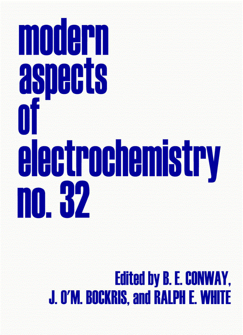 image for page Modern Aspects of Electrochemistry No 32