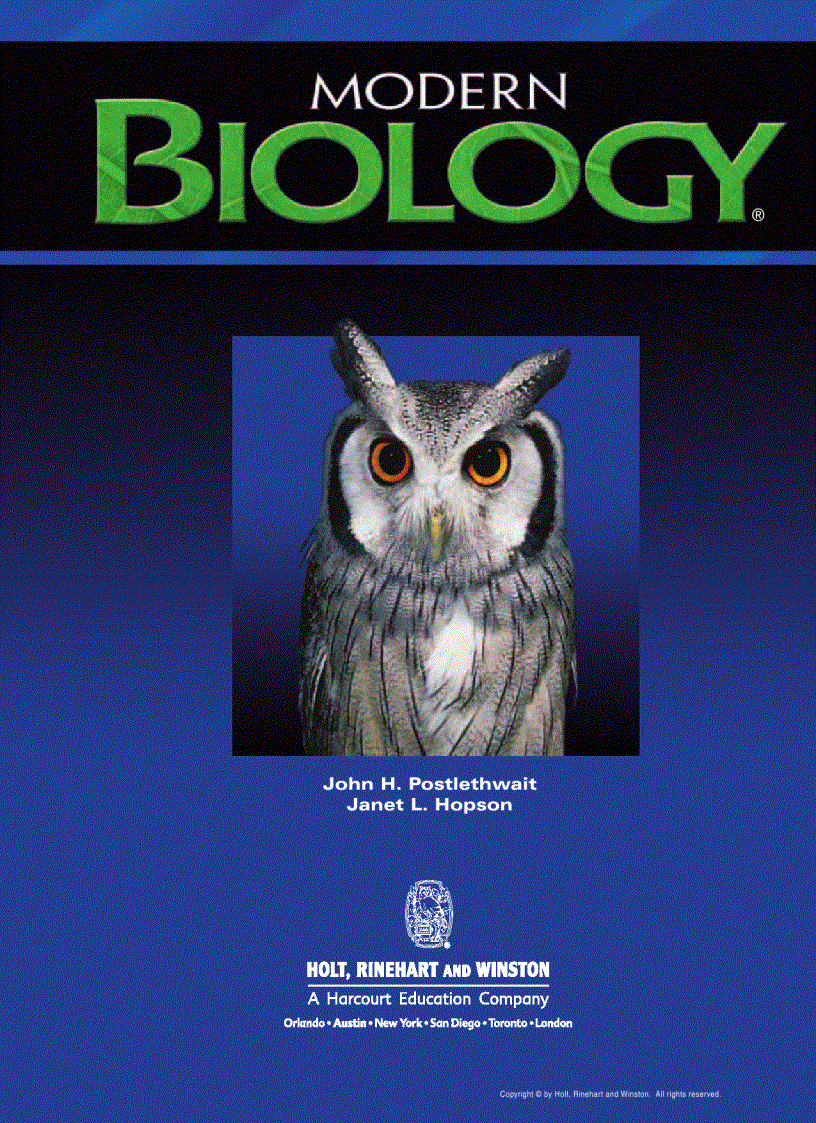 image for page Modern Biology