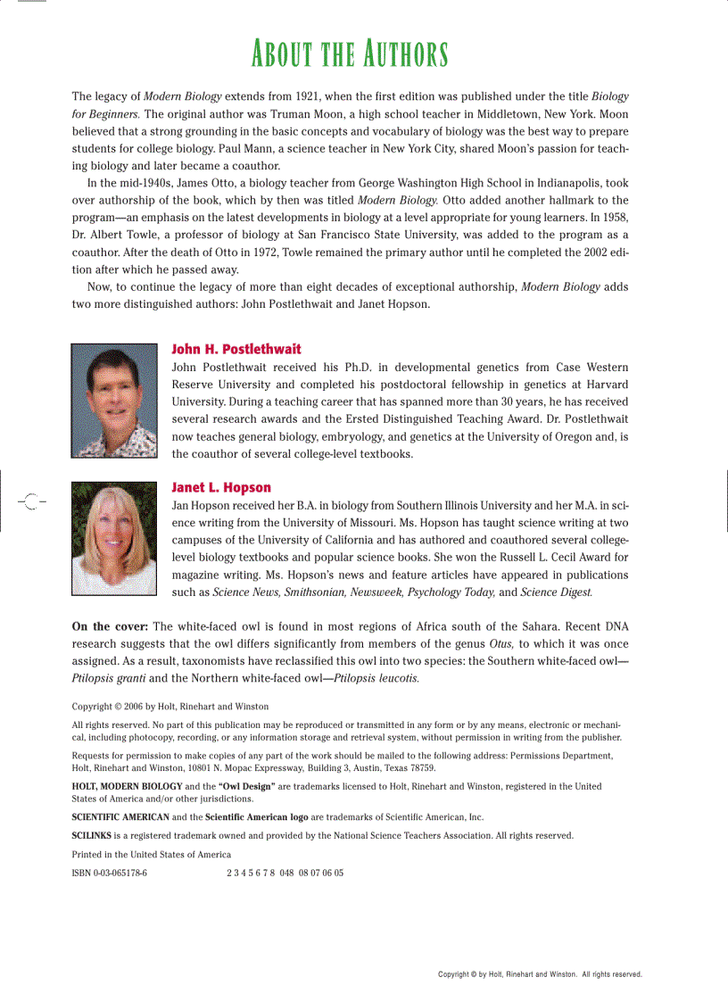 image for page Modern Biology