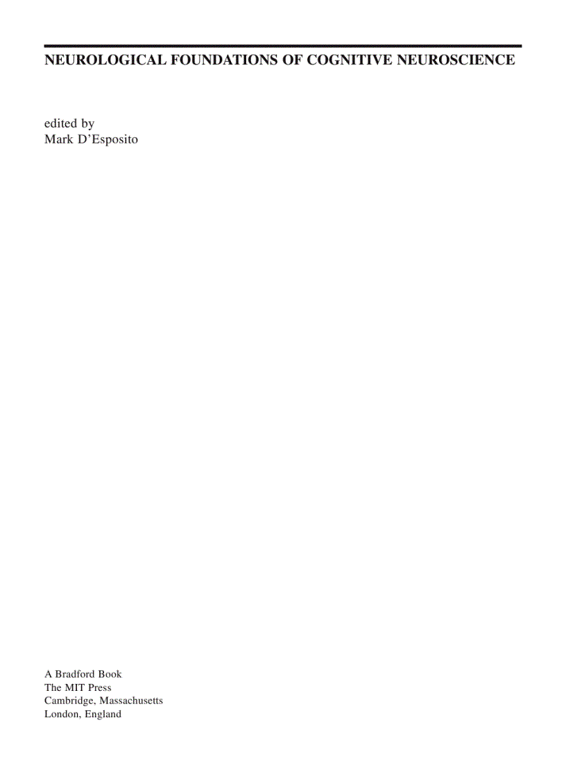 image for page Neurological Foundations of Cognitive Neuroscience