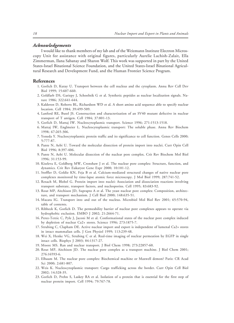 image for page Nuclear Import and Export in Plants and Animals