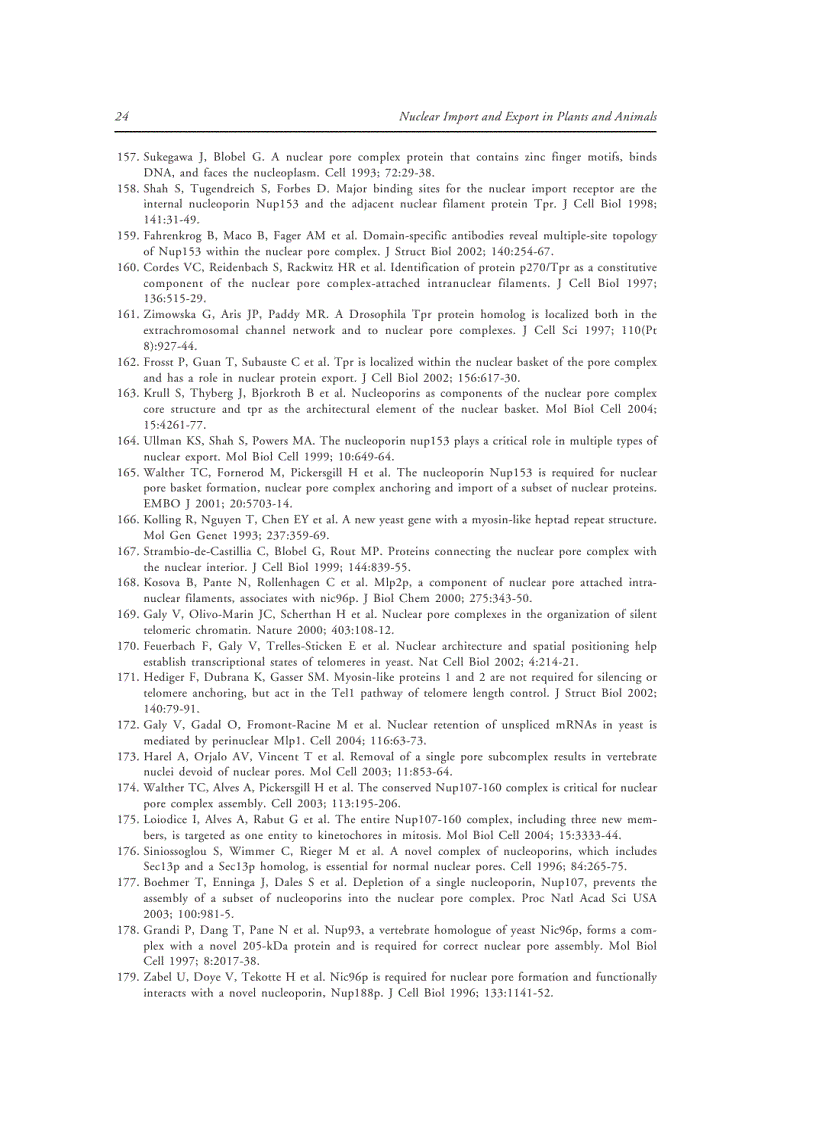 image for page Nuclear Import and Export in Plants and Animals