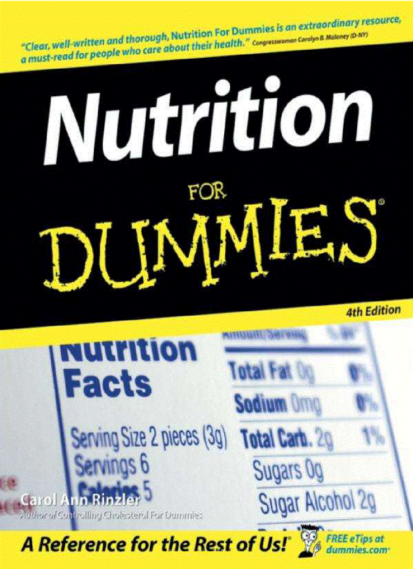 image for page Nutrition For Dummies 4th Edition