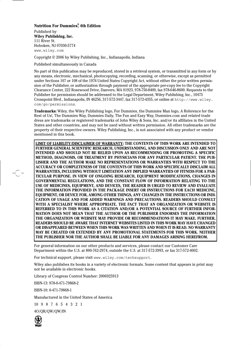 image for page Nutrition For Dummies 4th Edition