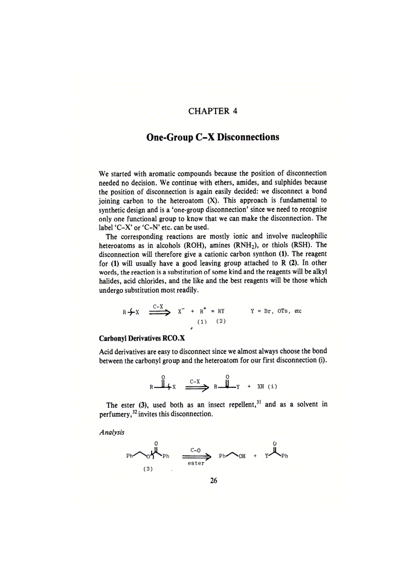 image for page Organic Synthesis The Disconnection Approach