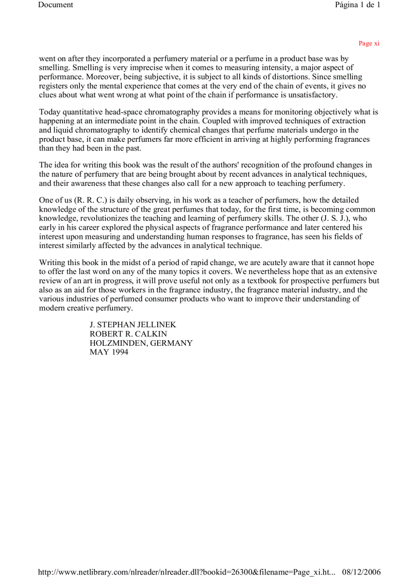 image for page Perfumery Practice and Principles