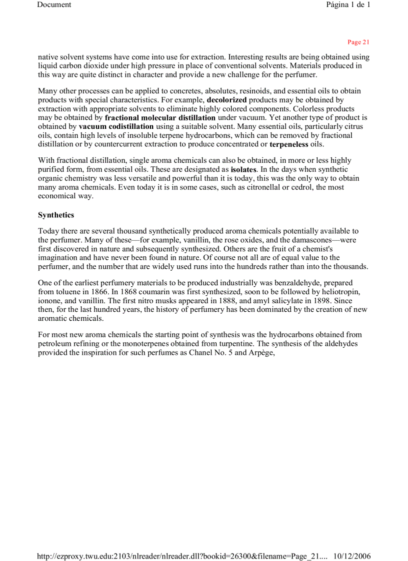 image for page Perfumery Practice and Principles