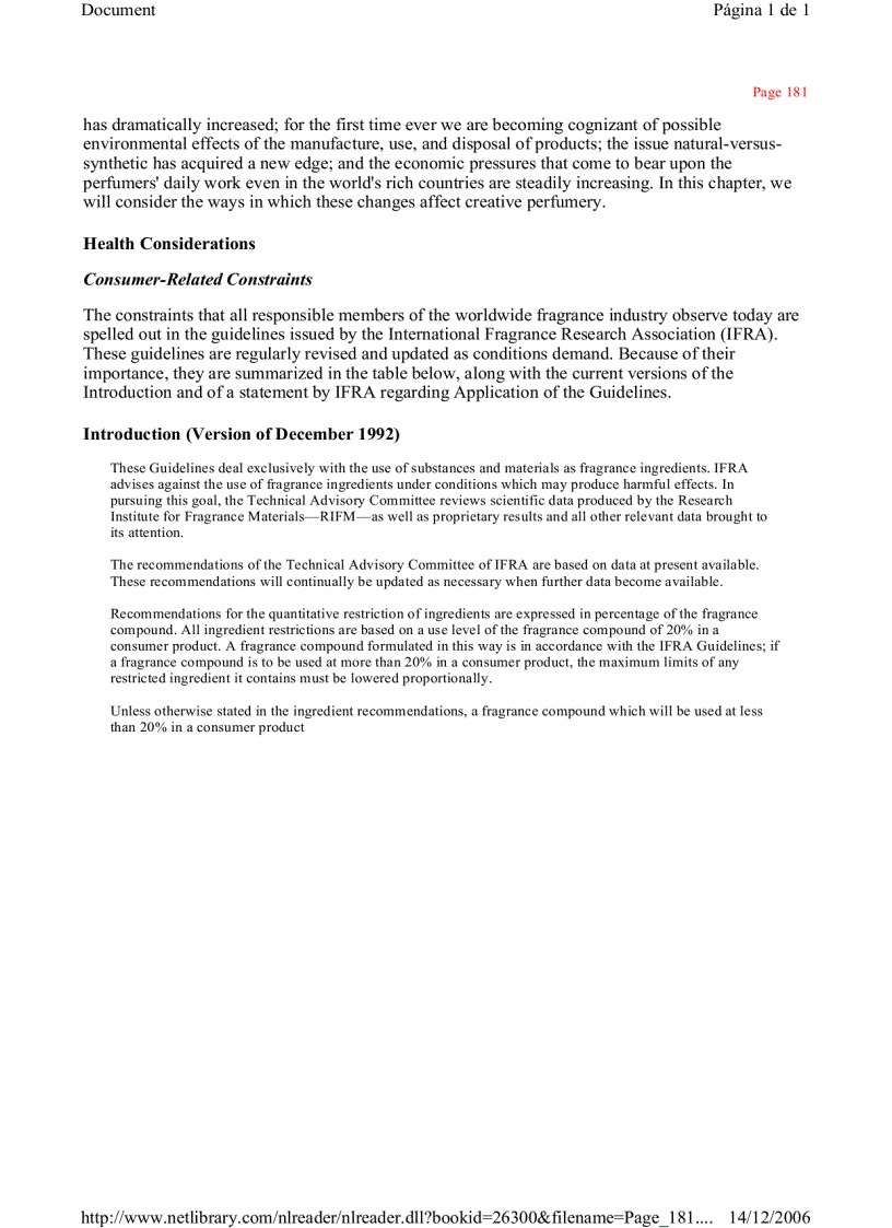 image for page Perfumery Practice and Principles