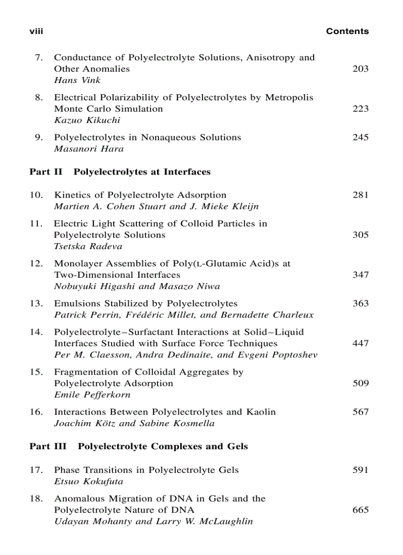 image for page Physical Chemistry of Polyelectrolytes
