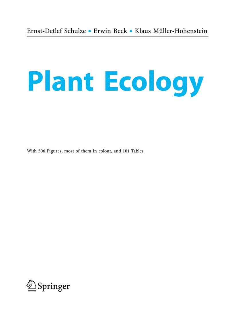 image for page Plant Ecology