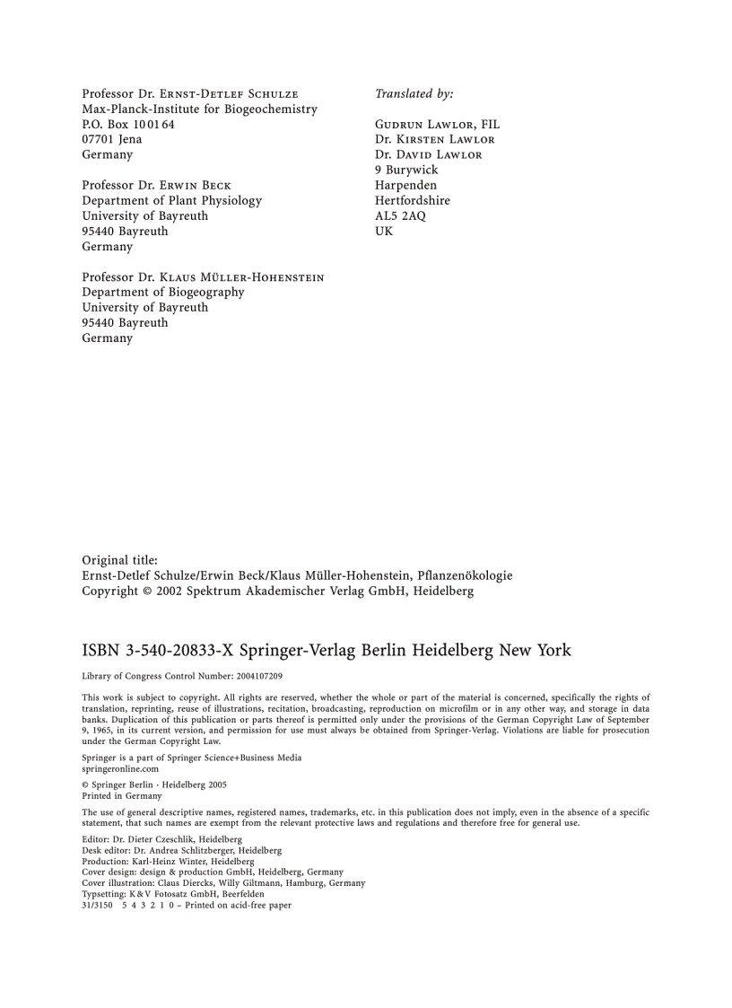 image for page Plant Ecology