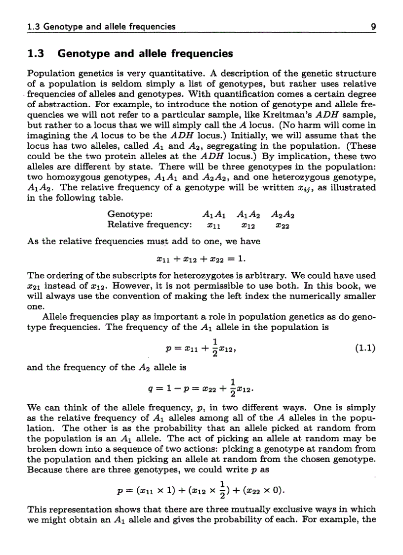 image for page Population Genetics A Concise Guide