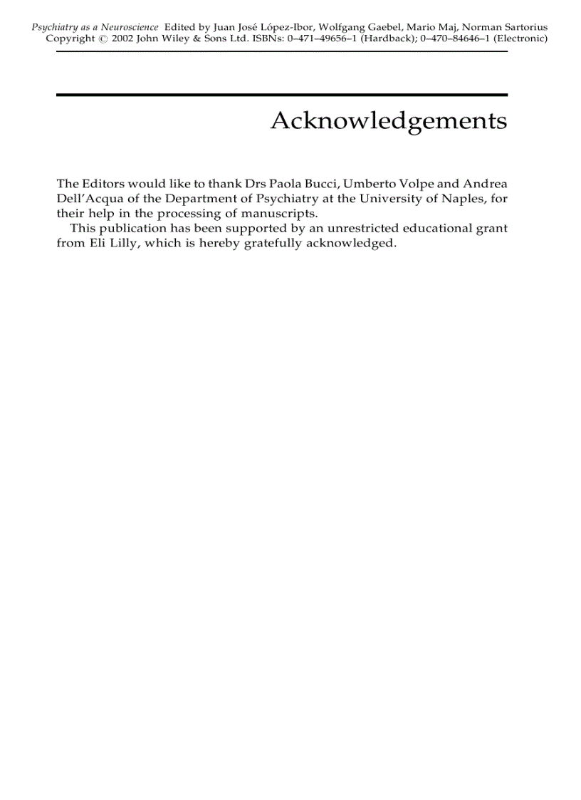 image for page Psychiatry as a Neuroscience