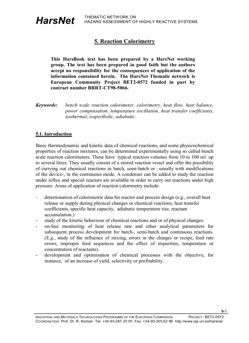 image for page Reaction Calorimetry
