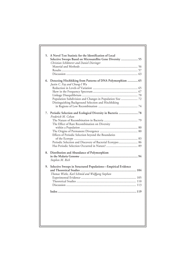 image for page Selective Sweep