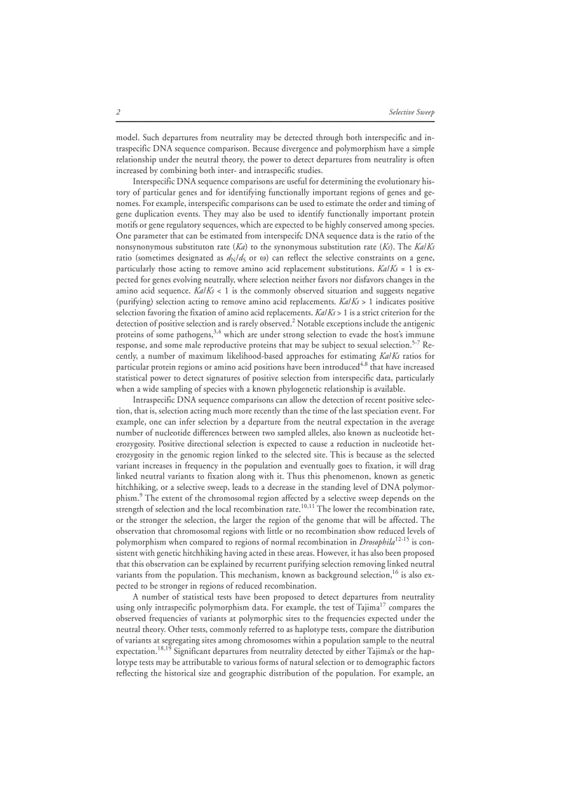 image for page Selective Sweep