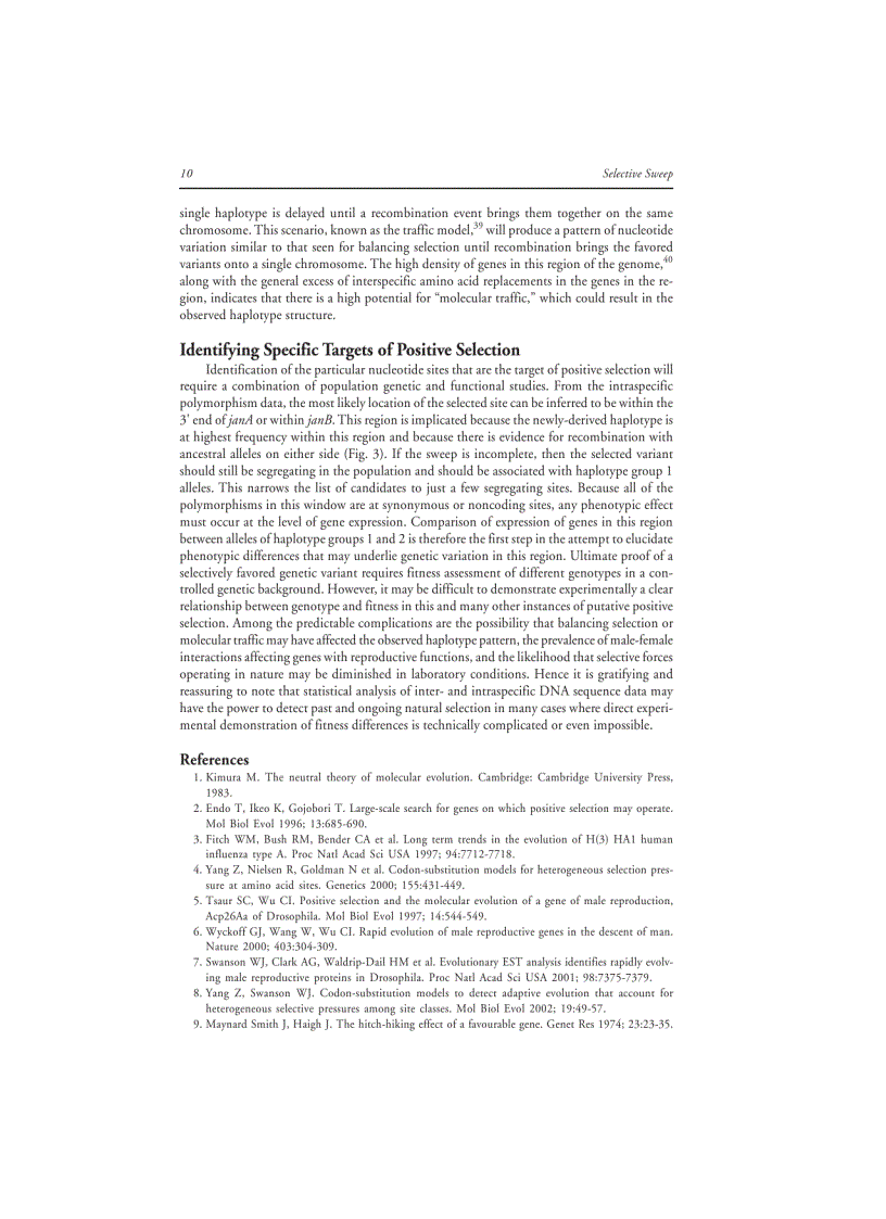 image for page Selective Sweep