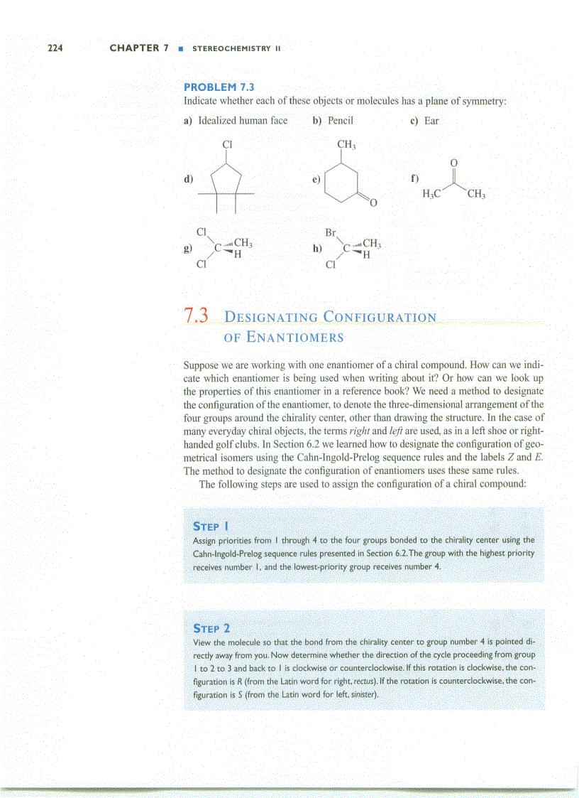 Stereochemistry II Chapter 07