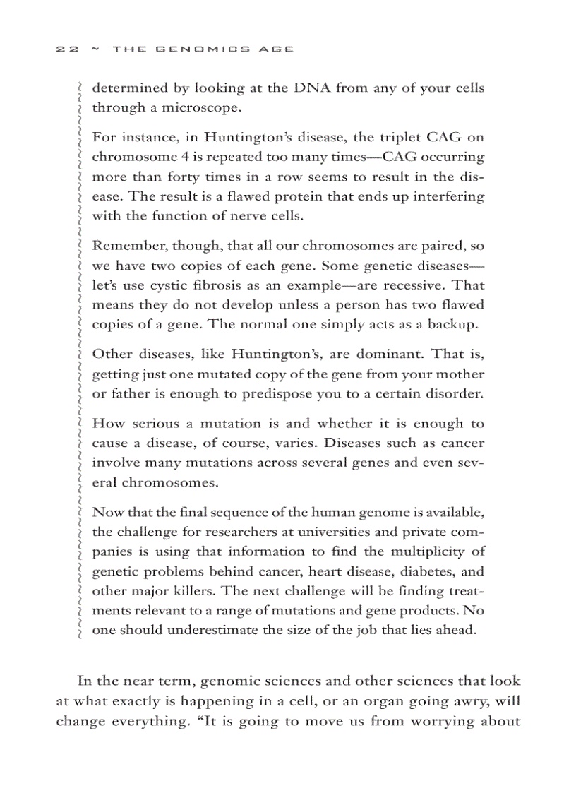image for page The Genomics Age How DNA Technology Is Transforming the Way We Live and Who We Are