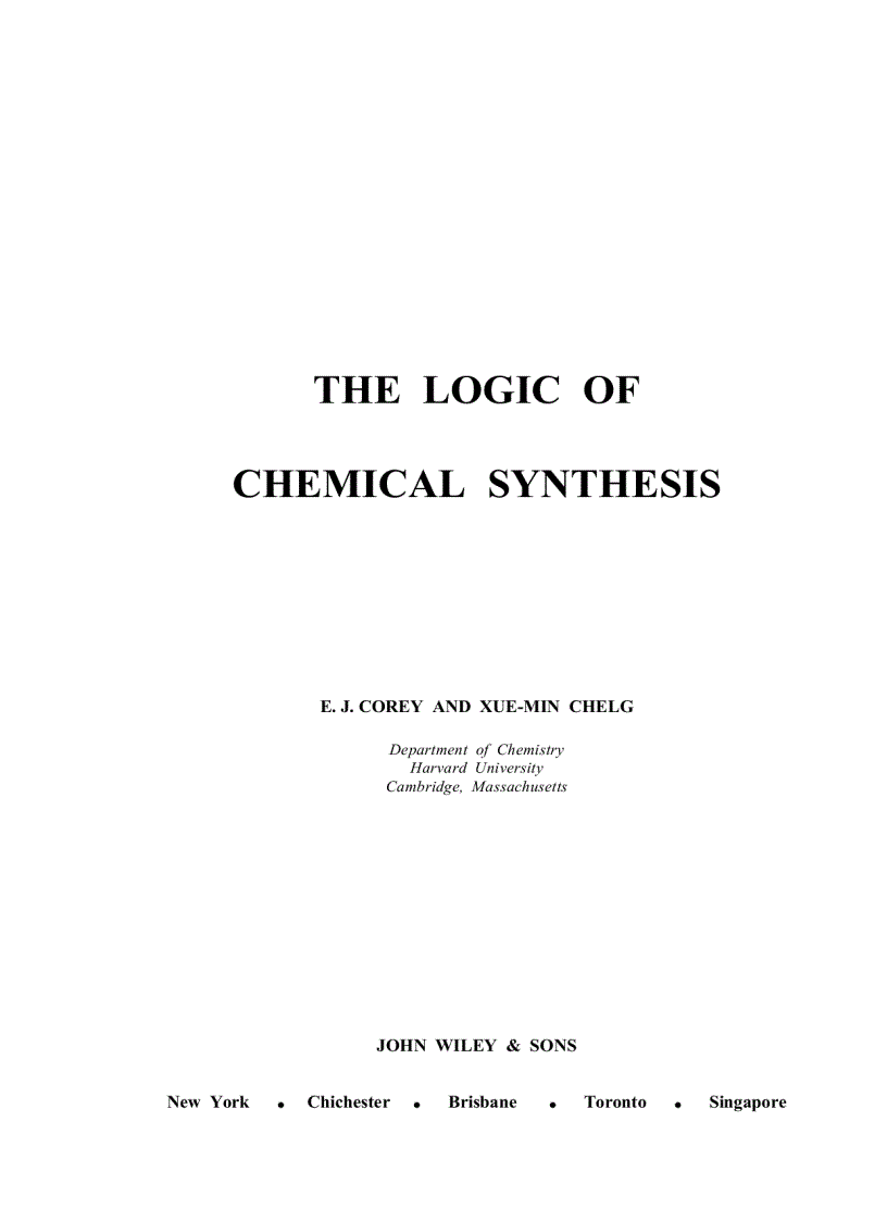 image for page The logic of chemical synthesis