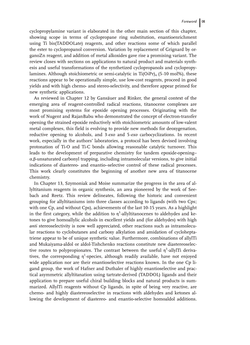image for page Titanium And Zirconium In Organic Chemistry