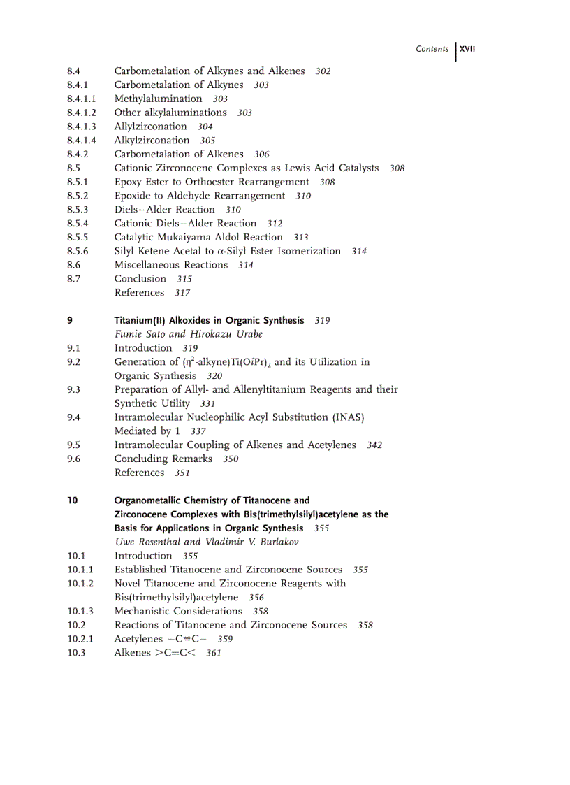 image for page Titanium And Zirconium In Organic Chemistry