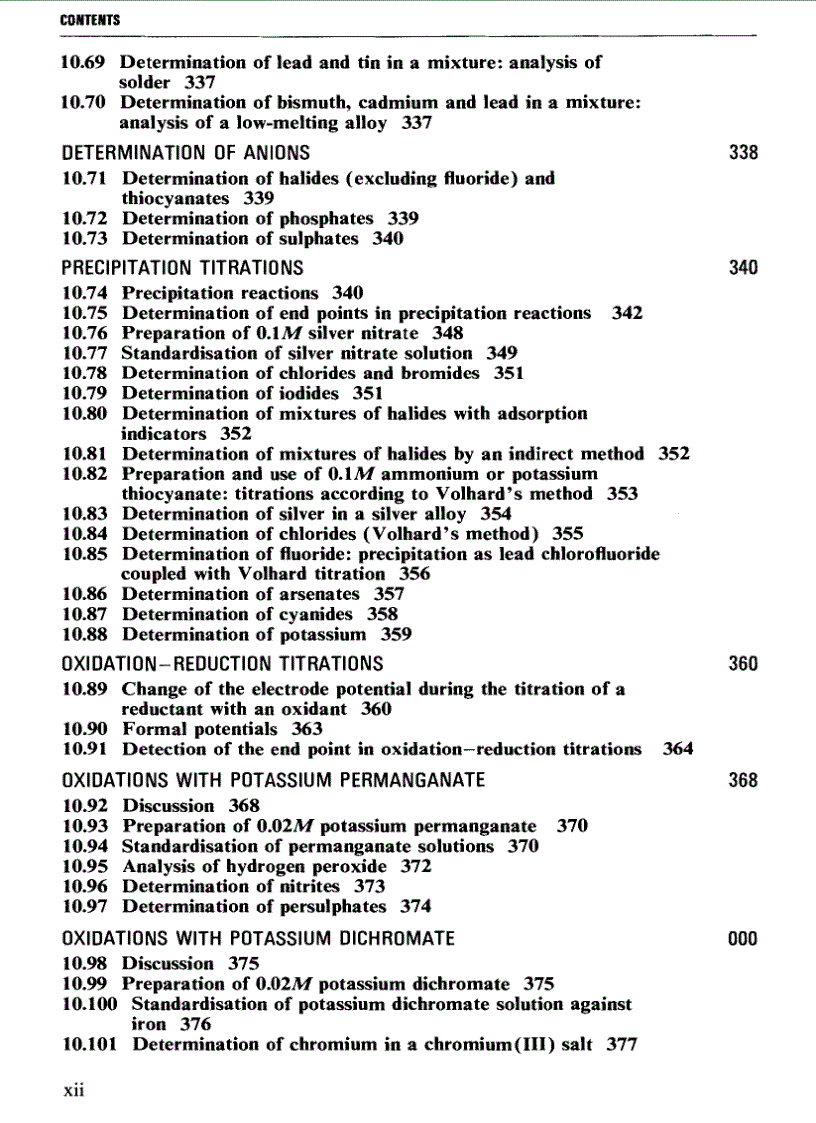 image for page Vogel s TEXTBOOK OF QUANTITATIVE CHEMICAL ANALYSIS 5th ed